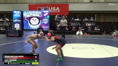 73 lbs Round 2 - Madilynn Gallegos, Pomona Elite (PWCC) vs Luci Tiankee, New Jersey