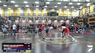 170 lbs Semifinal - Broedy Collins Hendricks, Team Valley Wrestling Club vs Max Kelly, Viking Wrestling Club (IA)