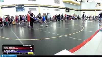 126 lbs Cons. Round 2 - Caelyb Sides, Edgewood Wrestling Club vs Porter Temples, Grit Wrestling Academy