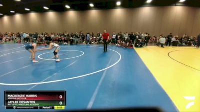 96-100 lbs 3rd Place Match - MacKenzie Harris, Spartan Mat Club vs Jaylee DeSantos, NXT Level Wrestling Academy