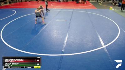 160 lbs Semis & 1st Wrestleback (8 Team) - Brecken Wacholz, Albert Lea vs Grady Brown, Rocori