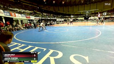 126 lbs Quarters & Wb (16 Team) - Justin Porter, Heritage-Lynchburg vs Jacob Daly, McLean