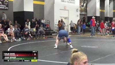 170 lbs Round 1 (16 Team) - Kalie Davis, Midwest Assassins vs Josie Bishop, Ankeny Girls Wrestling Club