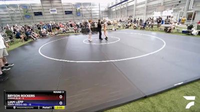 120 lbs Round 3 (6 Team) - Bryson Rockers, Kansas Blue vs Liam Lepp, North Dakota Red