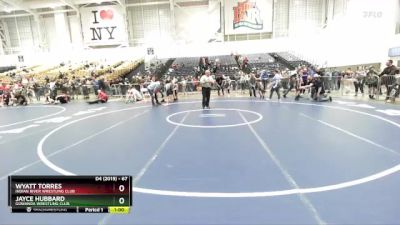 67 lbs Cons. Round 5 - Wyatt Torres, Indian River Wrestling Club vs Jayce Hubbard, Gowanda Wrestling Club