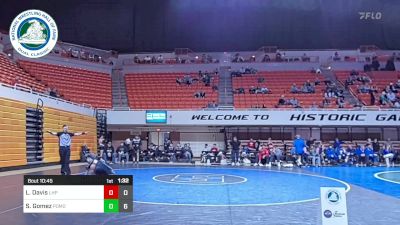 106 lbs Semifinal - Liam Davis, Lake Highland Prep vs Silas Gomez, Pomona