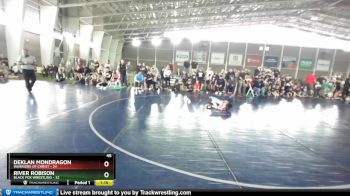 45 lbs Round 3 (4 Team) - River Robison, Black Fox Wrestling vs Deklan Mondragon, Warriors Of Christ