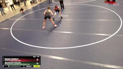 117 lbs Semifinal - Isaiah Engels, MN Elite Wrestling Club vs Beckham Hauck, St. Francis Gladiators Wrestling Club