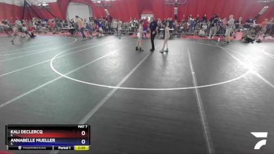 75-85 lbs Round 2 - Kali DeClercq, IL vs Annabelle Mueller, IL