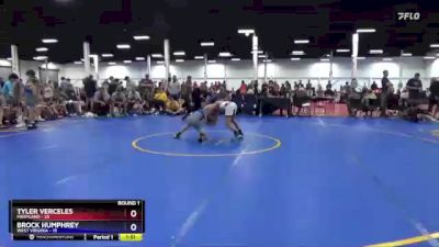 87 lbs Round 1 (8 Team) - Tyler Verceles, Maryland vs Brock Humphrey, West Virginia