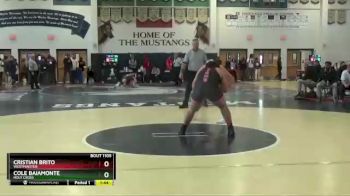 220 lbs Semifinal - Cole Baiamonte, Holy Cross vs Cristian Brito, Westminster