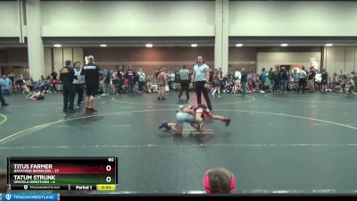60 lbs Semis (4 Team) - Titus Farmer, Backyard Brawlers vs Tatum Strunk, Spatola Wrestling