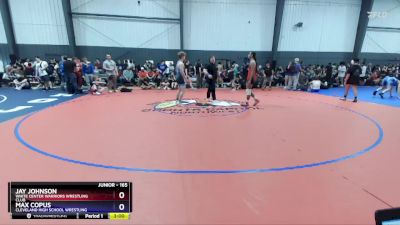 165 lbs Cons. Round 2 - Jay Johnson, White Center Warriors Wrestling Club vs Max Copus, Cleveland High School Wrestling