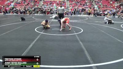 105 lbs Round 2 - Treyson Stoner, Bear Cave Wrestling Club vs Avery Reyes-Ballard, Valley Center Wrestling