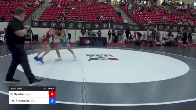 51 kg Cons 16 #2 - Robby Newton, Mayo Quanchi Wrestling Club vs Max Francisco, Anchorage Youth Wrestling Academy