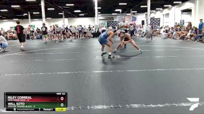 98 lbs Round 1 (6 Team) - Will Soto, Steller Trained Black vs Riley Correal, Iron Horse Gold