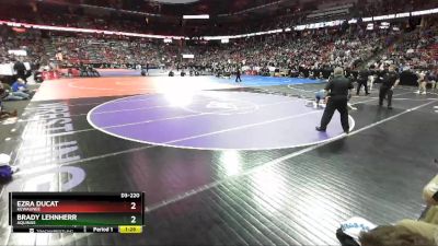 D3-220 lbs Semifinal - Brady Lehnherr, Aquinas vs Ezra Ducat, Kewaunee