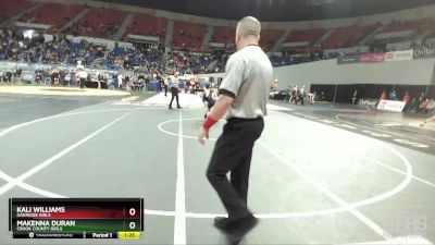 4A/3A/2A/1A Girls 120 Semifinal - MaKenna Duran, Crook County Girls vs Kali Williams, Oakridge Girls