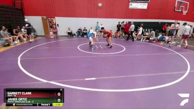 125 lbs Round 4 (6 Team) - Garrett Clark, WAR vs Javier Ortiz, Pirate Wrestling Club