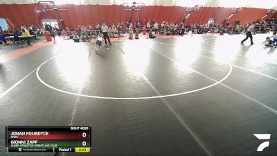 67 lbs Cons. Round 4 - Gionni Zapf, Alber Athletics Wrestling Club vs Jonah Fourdyce, Iowa