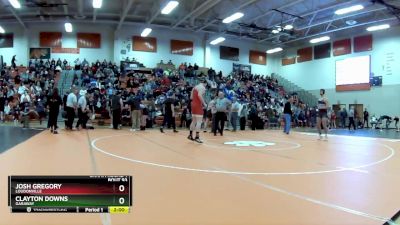 215 lbs Champ. Round 1 - Clayton Downs, Garaway vs Josh Gregory, Loudonville