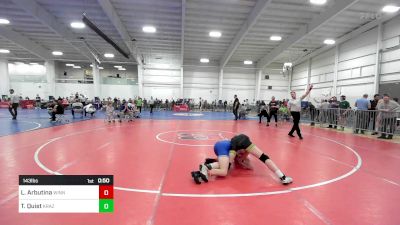 143 lbs Round Of 16 - Lazar Arbutina, Winnisquam NH vs Tyler Quist, Krazy Monkey WC