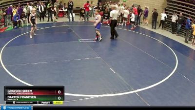 86 lbs Cons. Round 2 - Grayson Skeem, Fremont Wrestling Club vs Daxten Frandsen, Panguitch