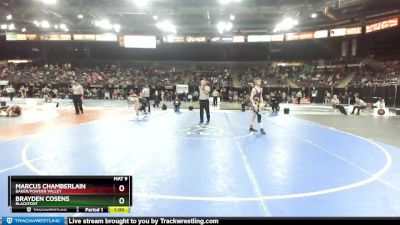 126 lbs Cons. Round 2 - Brayden Cosens, Blackfoot vs Marcus Chamberlain, Baker/Powder Valley