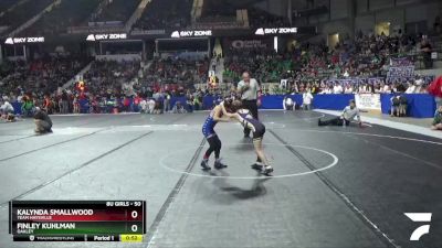 50 lbs Quarterfinal - Finley Kuhlman, Oakley vs Kalynda Smallwood, Team Haysville