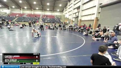 63 lbs Champ Round 1 (16 Team) - SETH SOBAJE, West Coast Riders vs Carter Larsen, Utah Green