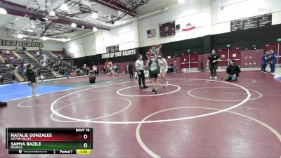 170 lbs Semifinal - Samya Bazile, Pacifica vs Natalie Gonzales, Victor Valley