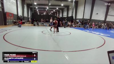 145 lbs Round 2 - Paige McGee, Cheney Blackhawks Wrestling Club vs Elizabeth Latulippe, Canada