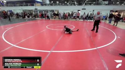 81 lbs Quarterfinal - Gerron Merrill, Tallwood Wrestling Club vs Kolton Morgan, Hickory Wrestling Club