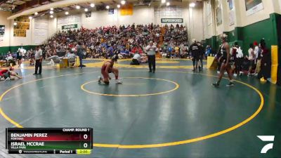 126 lbs Champ. Round 1 - Benjamin Perez, Fontana vs Israel McCrae, Villa Park