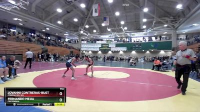 113 lbs Cons. Round 5 - Fernando Mejia, Centennial vs Jovanni Contreras-Bustos, Corona Del Sol