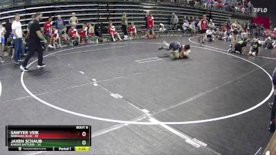 120 lbs Semis & 1st Wrestleback (8 Team) - Sawyer Veik, Nebraska Blue vs Jaxen Schaub, Kansas Rattlers