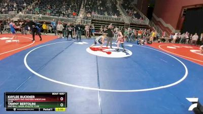 127 lbs Round 1 - Kaylee Buckner, Moorcroft Mat Masters Wrestling Club vs Tawny Bertolini, Greybull Basin Athletic Club