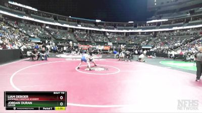 113-2A Quarterfinal - Jordan Duran, Center vs Liam DeBoer, Dayspring Christian Academy