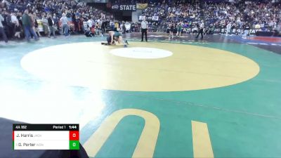 4A 182 lbs Champ. Round 1 - Gabe Porter, Woodinville vs Jacar Harris, Jackson