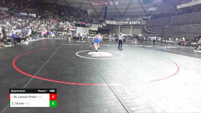 2A 195 lbs Quarterfinal - Whyatt Larson Phelen, Orting vs Cota Stover, Ridgefield