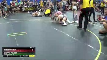101 lbs Round 4 (6 Team) - Coehn Weber, American Gladiators-Blue vs Griffin Felder, Missouri Gold