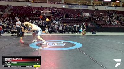 5A 285 lbs 1st Place Match - Mark Handy, La Cueva vs Tristan Caraveo, West Mesa