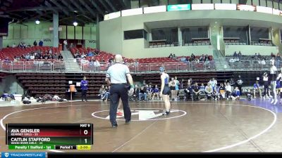 145 lbs Round 5 (8 Team) - Caitlin Stafford, Wood River Girls vs Ava Gensler, Kearney Girls