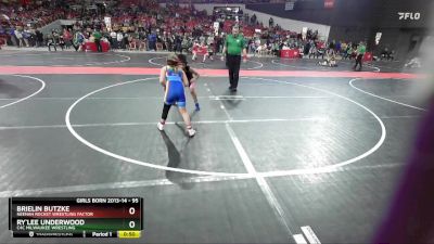 95 lbs Cons. Round 2 - Ry`lee Underwood, C4C Milwaukee Wrestling vs Brielin Butzke, Neenah Rocket Wrestling Factor