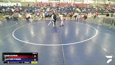 67 lbs Quarterfinal - Kanin Kumfer, AK vs Thatcher Purser, UT