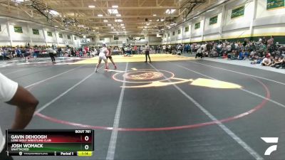 215 lbs Round 2 - Gavin DeHoogh, Lone Wolf Wrestling Club vs Josh Womack, Unattached