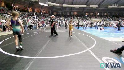 67 lbs Round Of 16 - Seth Glover, Vian Wrestling Club vs Mayson Martin, Standfast