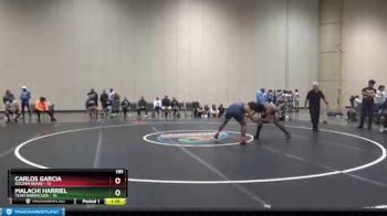 185 lbs Round 5 (6 Team) - Malachi Harriel, Team Barracuda vs Carlos Garcia, Golden Bears