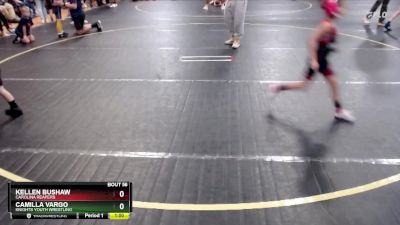 47 lbs Round 2 - Kellen Bushaw, Carolina Reapers vs Camilla Vargo, Knights Youth Wrestling