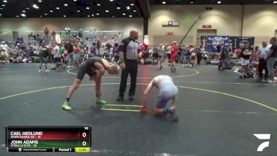 125 lbs Round 4 (6 Team) - John Adams, Pitbulls Elite vs Cael Hedlund, Ragin Raisins WC